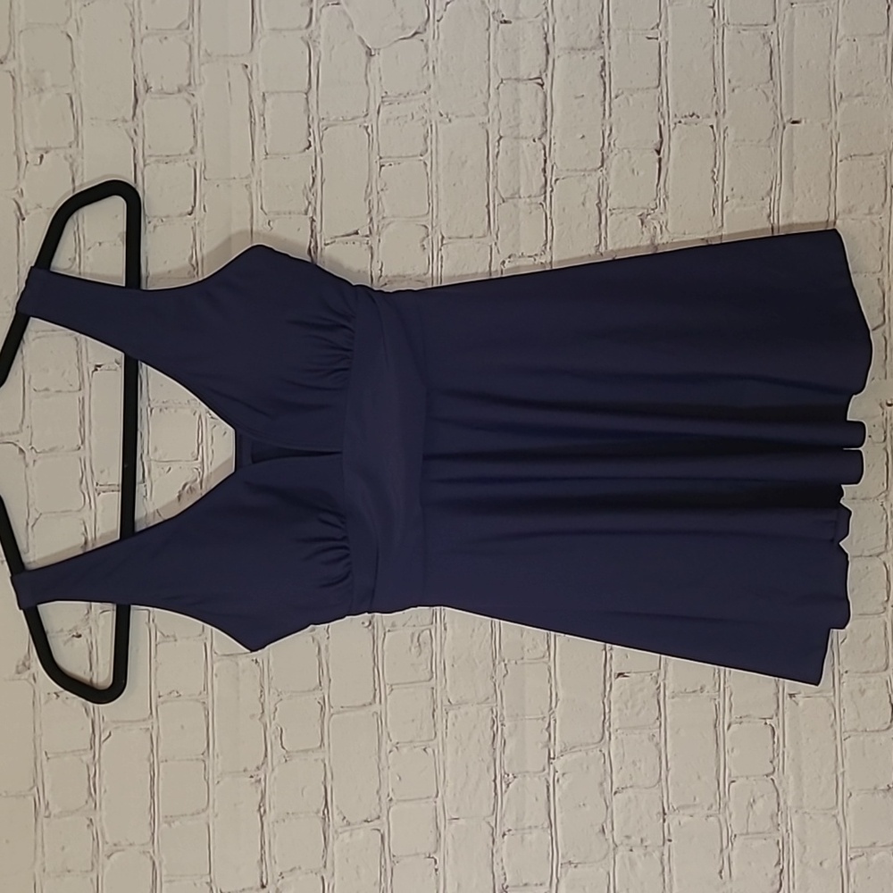 NEW Size Small Navy Blue Modest Shekini Swim Dress
